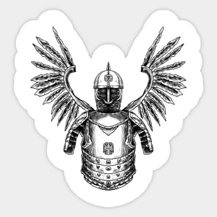 Polish Winged Hussar Armor 2: Unleash the Warrior Within Sticker